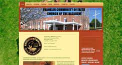 Desktop Screenshot of franklinnazarene.com