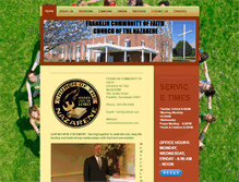 Tablet Screenshot of franklinnazarene.com